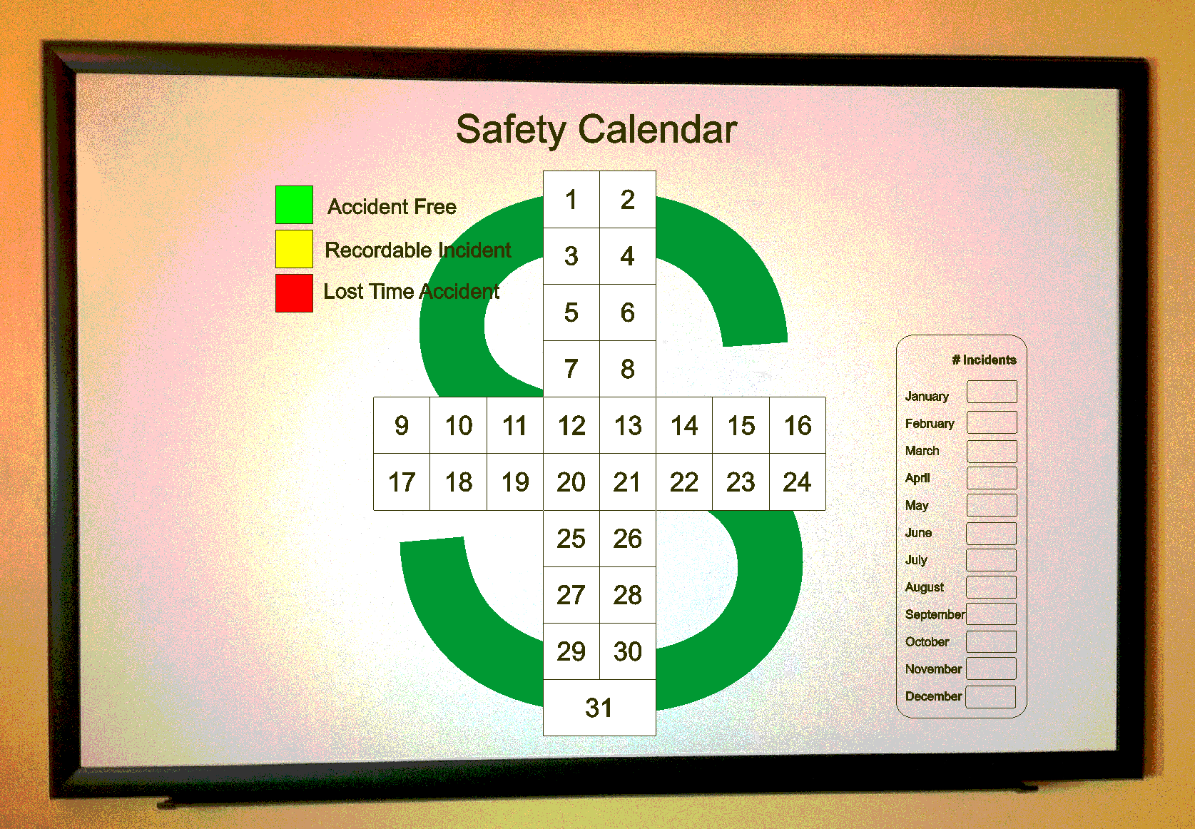 Safety Cross Excel Template
