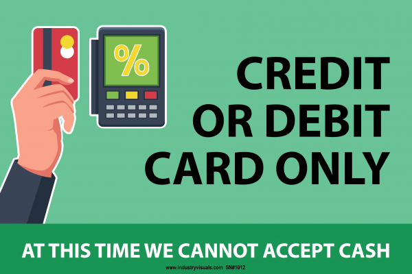 Credit or Debit Card Only – Industry Visuals